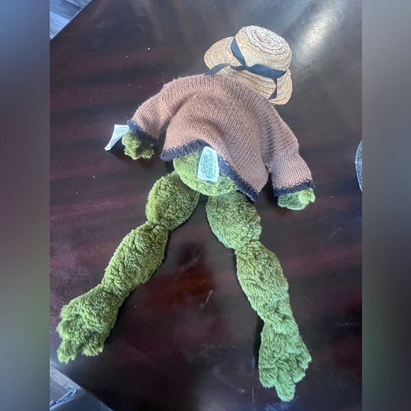 Ganz Cottage Collectibles by Lorraine 1995 Floyd the Frog Bowtie Sweater Hat 21" - Picture 4 of 7